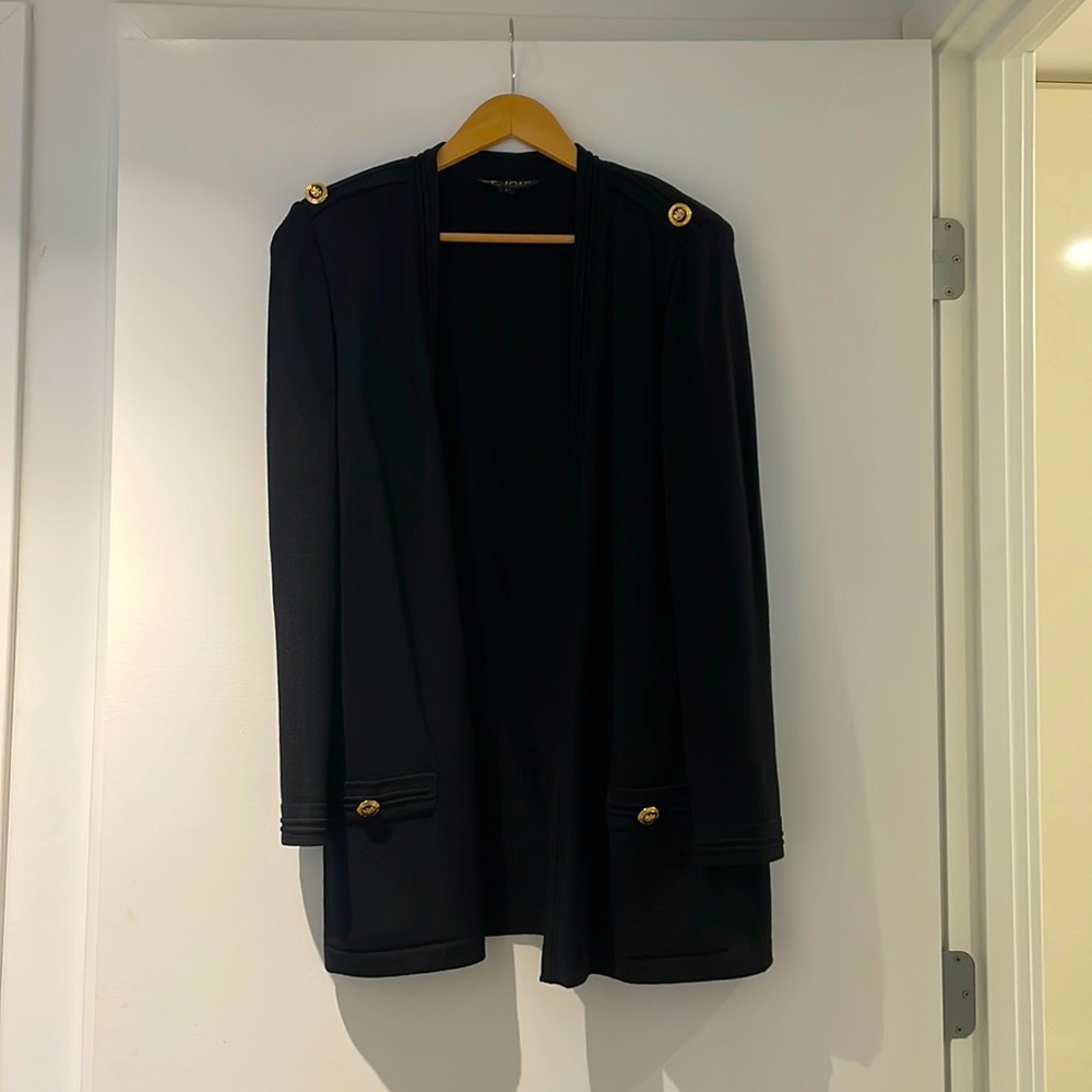 Beautiful long open St. John sweater in size Large